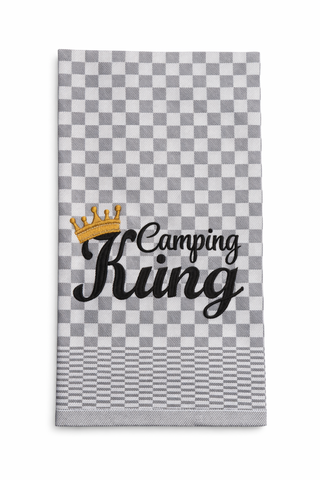 Geschirrtuch Küchenhandtuch bestickt 50x70 Baumwolle Küchendeko Geschenk für Campingliebhaber Camping King
