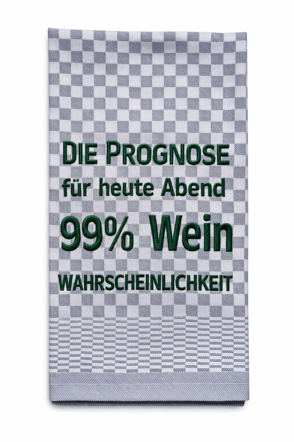 Geschirrtuch Küchenhandtuch bestickt 50x70 Baumwolle Küchendeko Geschenk für Weinliebhaber