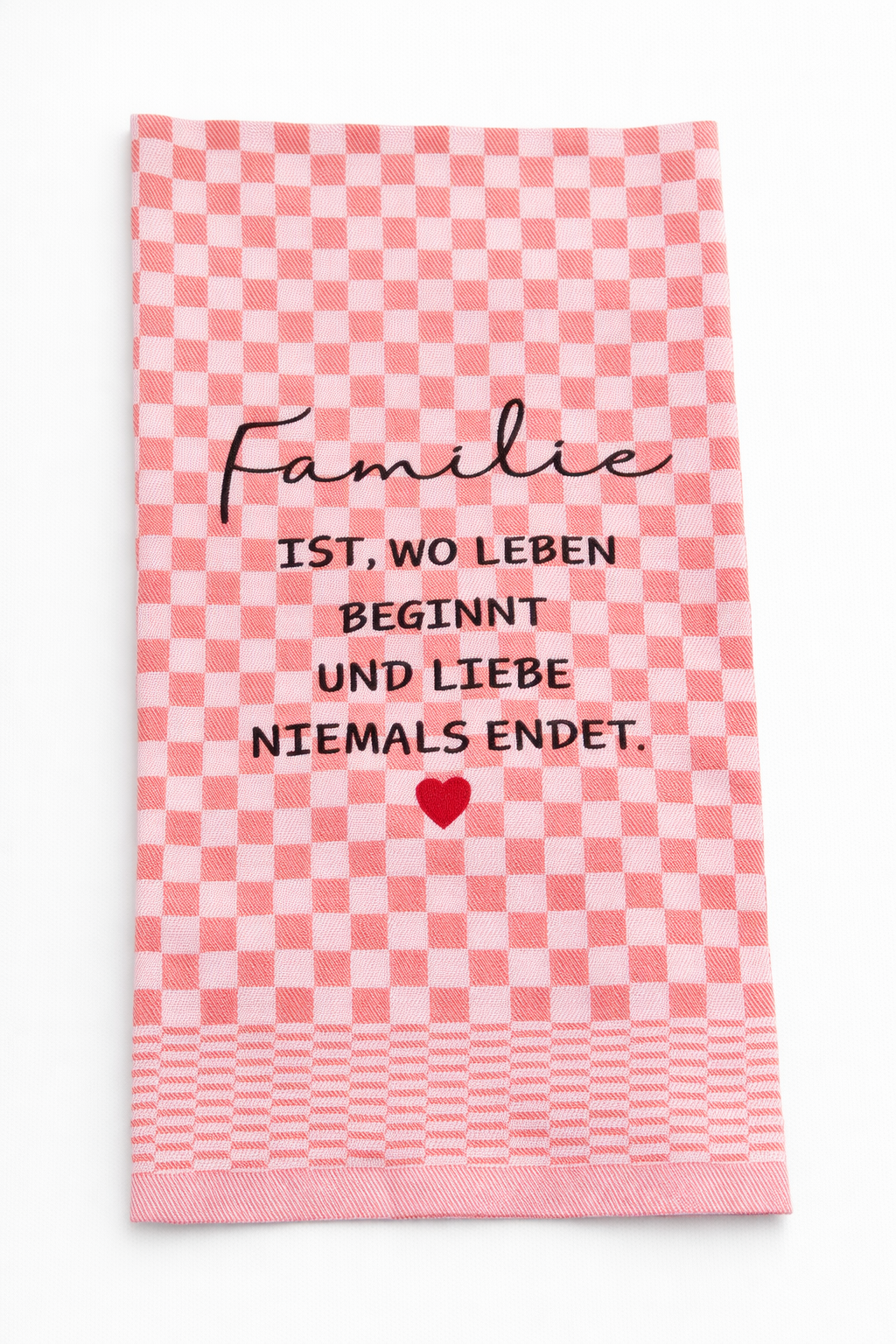 Geschirrtuch Küchenhandtuch bestickt 50x70 Baumwolle Küchendeko Geschenk für Familienmitglieder Familie ist...