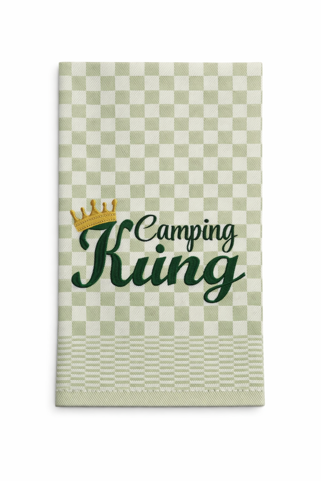 Geschirrtuch Küchenhandtuch bestickt 50x70 Baumwolle Küchendeko Geschenk für Campingliebhaber Camping King