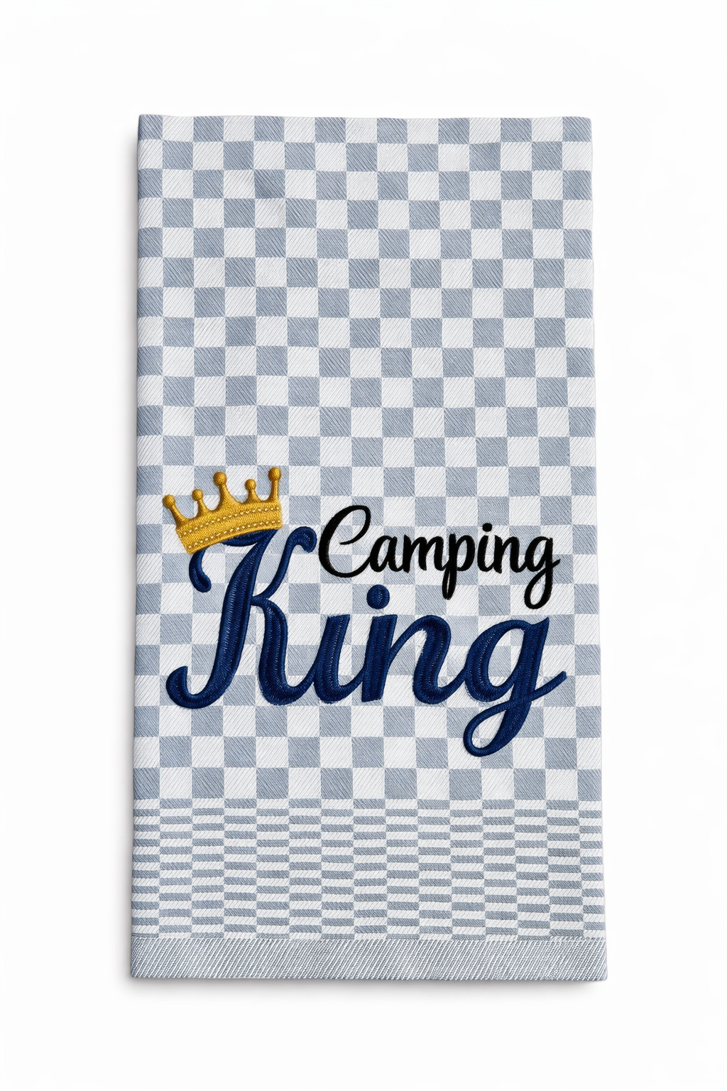 Geschirrtuch Küchenhandtuch bestickt 50x70 Baumwolle Küchendeko Geschenk für Campingliebhaber Camping King
