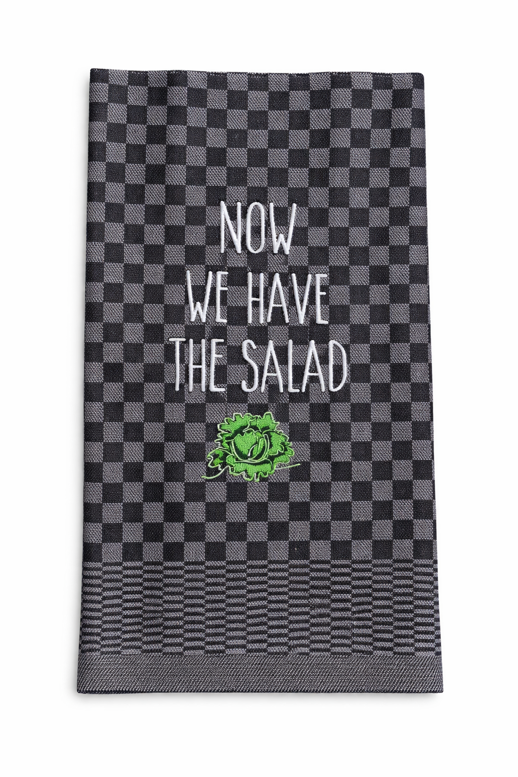 Geschirrtuch Küchenhandtuch bestickt 50x70 Baumwolle Küchendeko Geschenk für Salatliebhaber Vegetarier