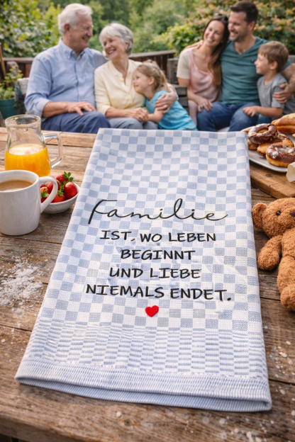 Perfektes Geschenk und Mitbringsel für alle Familienmitglieder.Liebevolle und hochwertig bestickte Anerkennung für alle Familienmitglieder.