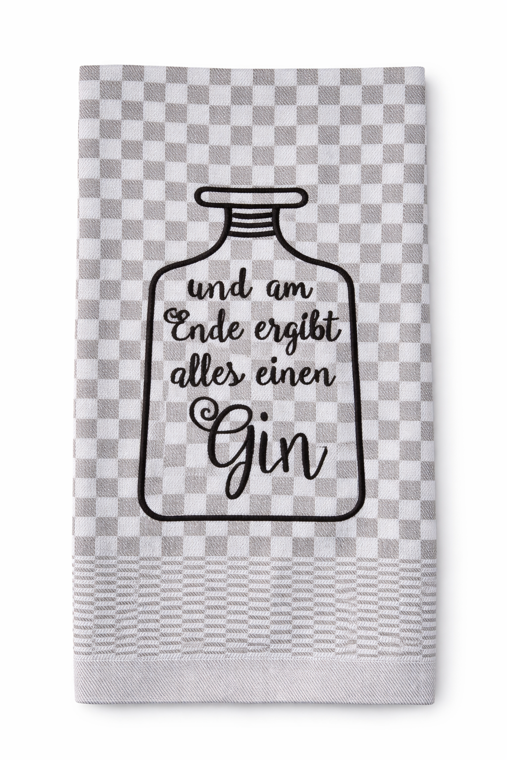 Geschirrtuch Küchenhandtuch bestickt 50x70 Baumwolle Küchendeko Geschenk für Ginliebhaber