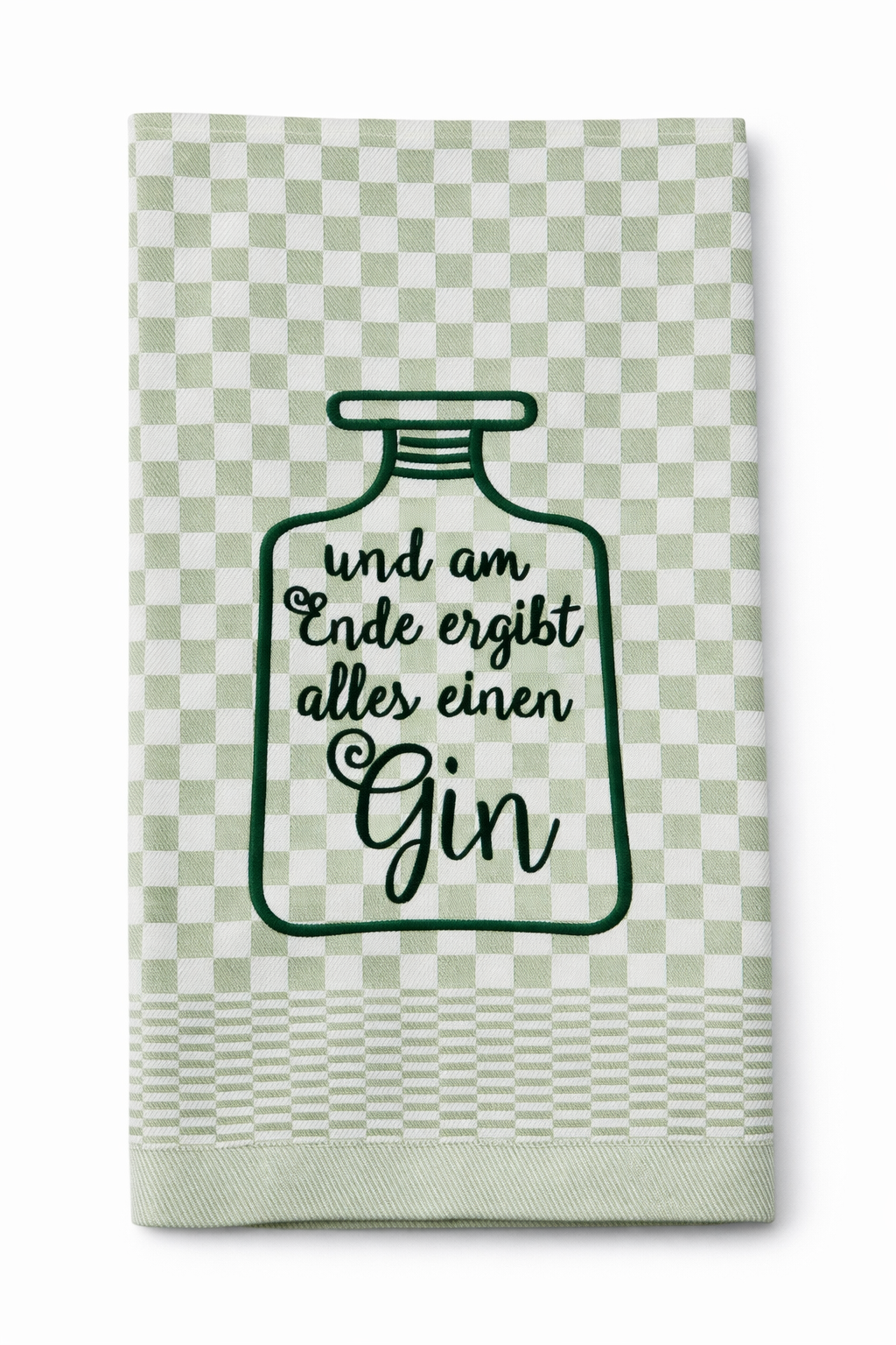 Geschirrtuch Küchenhandtuch bestickt 50x70 Baumwolle Küchendeko Geschenk für Ginliebhaber