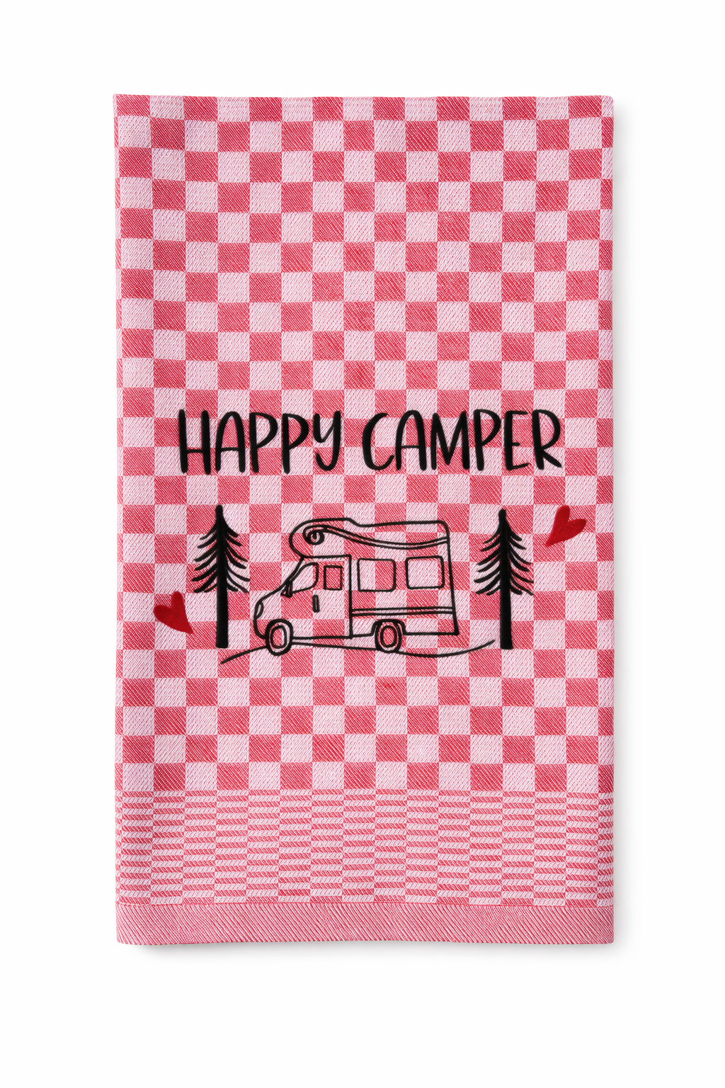 Geschirrtuch Küchenhandtuch bestickt 50x70 Baumwolle Küchendeko Geschenk für Camper mit Wohnmobil