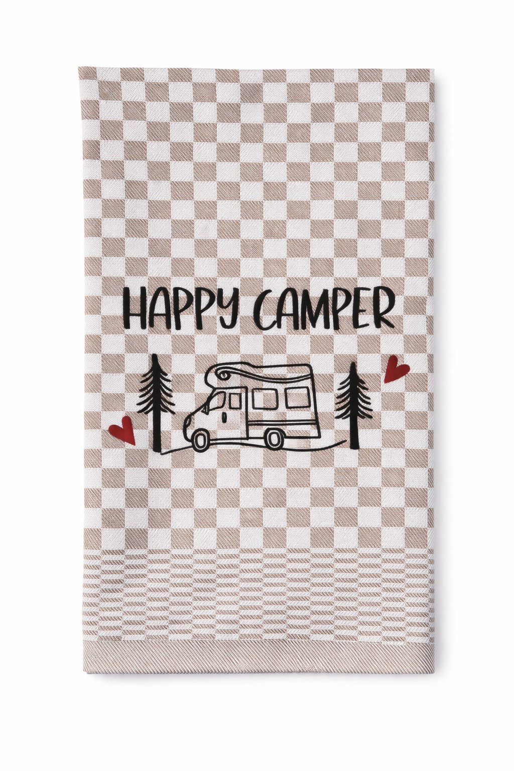 Geschirrtuch Küchenhandtuch bestickt 50x70 Baumwolle Küchendeko Geschenk für Camper mit Wohnmobil