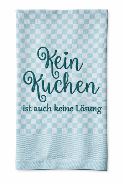 Geschirrtuch Küchenhandtuch bestickt 50x70 Baumwolle Küchendeko Geschenk für Kuchenliebhaber