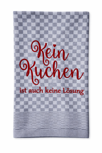 Geschirrtuch Küchenhandtuch bestickt 50x70 Baumwolle Küchendeko Geschenk für Kuchenliebhaber