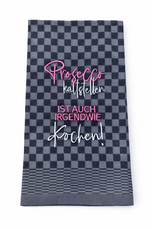 Bestickte Geschirrtücher aus Baumwolle