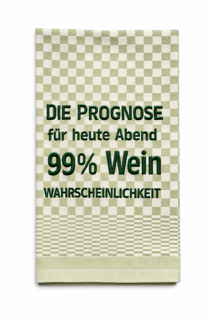 Geschirrtuch Küchenhandtuch bestickt 50x70 Baumwolle Küchendeko Geschenk für Weinliebhaber