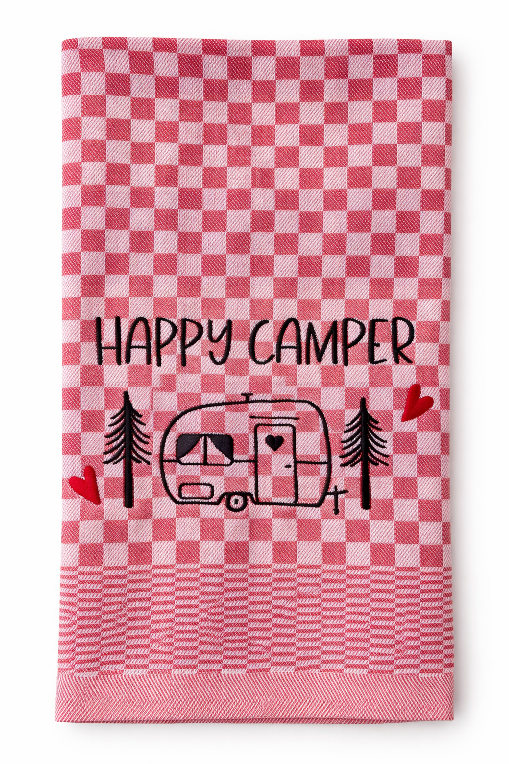 Geschirrtuch Küchenhandtuch bestickt 50x70 Baumwolle Küchendeko Geschenk für Camper mit Wohnwagen